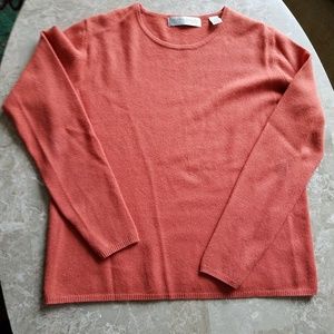 Valerie Stevens Burnt Orange Cashmere Sweater M